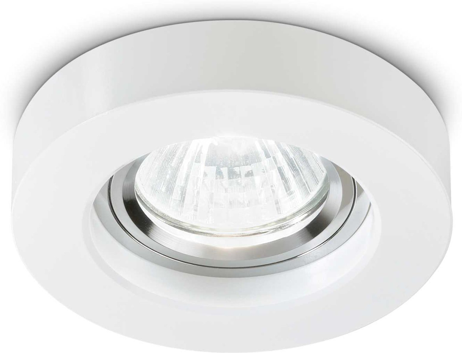 Indbygningslampe Downlight Ideal Lux Blues ø9 5ã   Cm Hvid Krom Ip20 Gu10