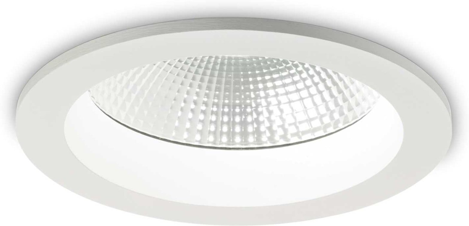 Indbygningslampe Ideal Lux Basic Accent Integreret Led D18     H8 Cm Ip44 2900 Lm 3000