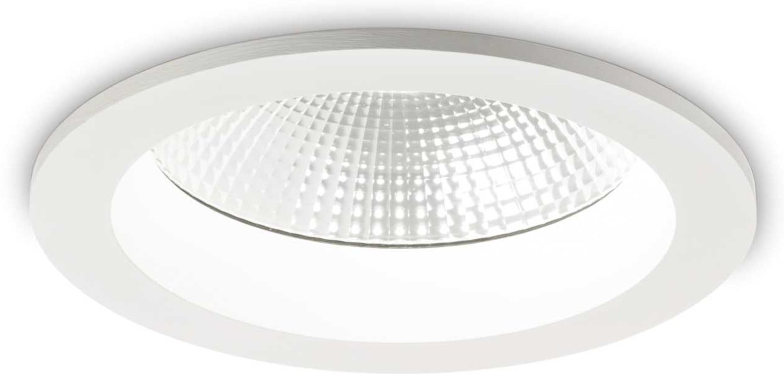 Indbygningslampe Ideal Lux Basic Accent 30w 3150 Lm 4000   ø18   Cm Ip44
