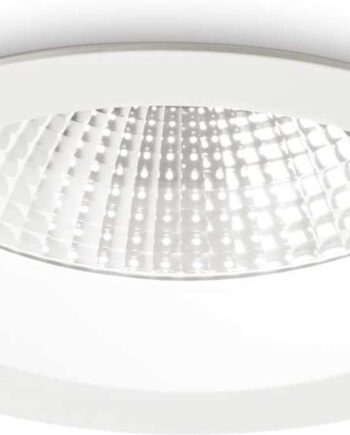 Indbygningslampe Ideal Lux Basic Integreret Led 15w 1550 Lm 3000k Ip44 ø14   Cm