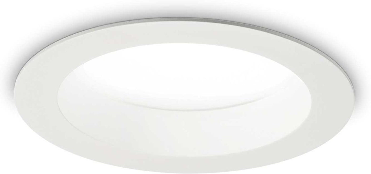 Indbygningslampe Ideal Lux Basic Wide Led Downlight 2100 Lm 4000   Ip44 Indendørs Aluminium ø14   Cm