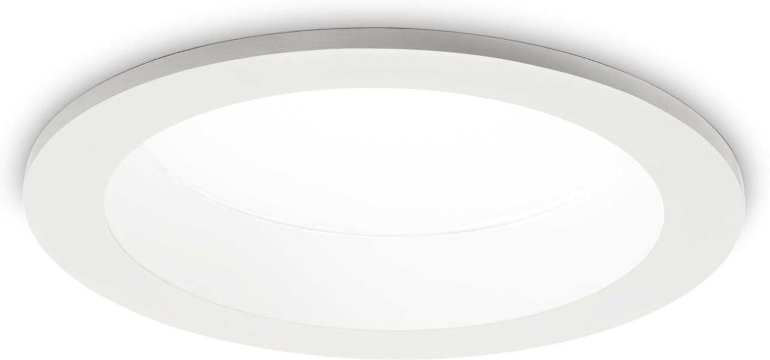 Indbygningslampe Ideal Lux Basic Wide Led ø18   Cm 3000k 2900 Lm Ip44