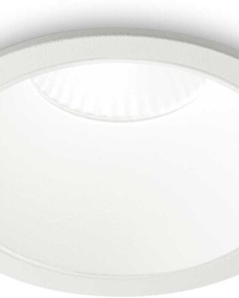 Indbygningslampe Ideal Lux Game Rund ø8   Cm Led 1000 Lm 3000   Hvid Aluminium