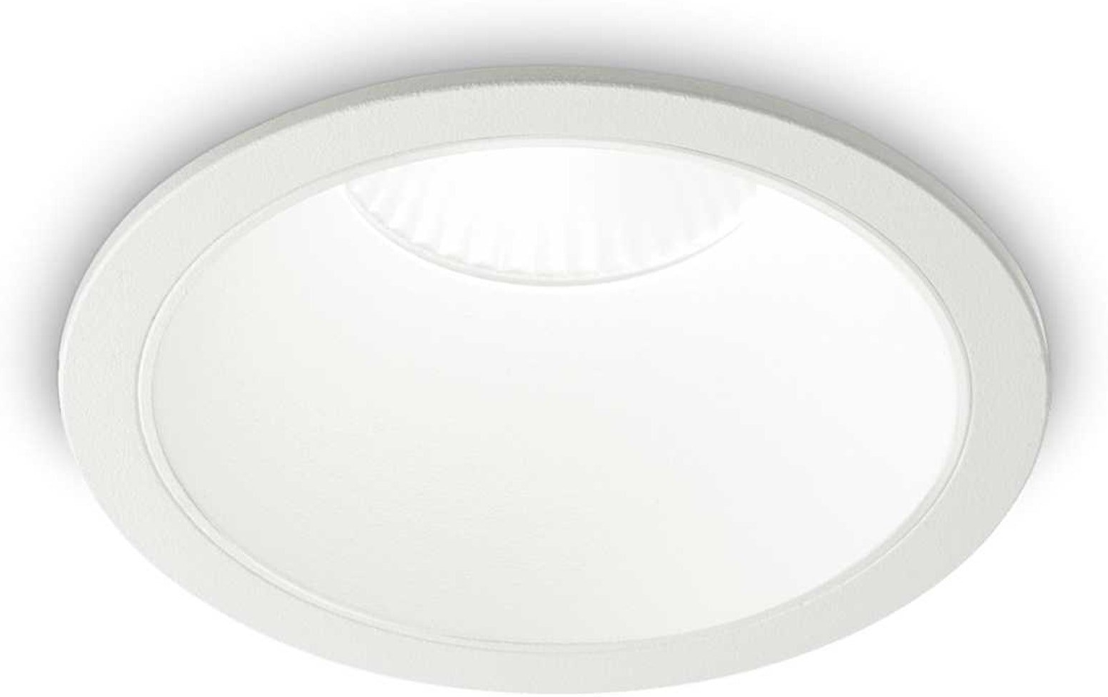 Indbygningslampe Ideal Lux Game Rund ø8   Cm Led 1000 Lm 3000   Hvid Aluminium