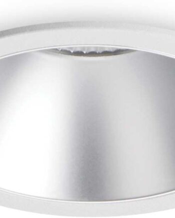 Indbygningslampe Ideal Lux Game Rund ø8   Cm Led 11   1000 Lm 3000   Sølv Hvid