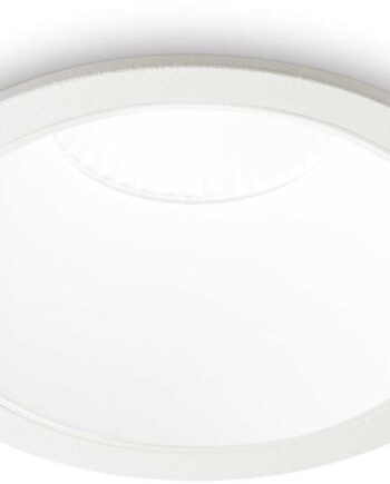 Indbygningslampe Ideal Lux Game Rund ø14   Cm Led-downlight 20w 2350 Lm 3000k Hvid Aluminium