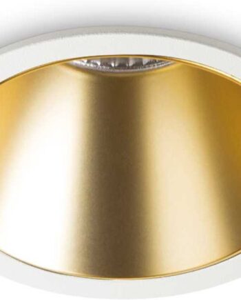 Indbygningslampe Ideal Lux Game ø8   Cm Guld Led 3000k 1000 Lm