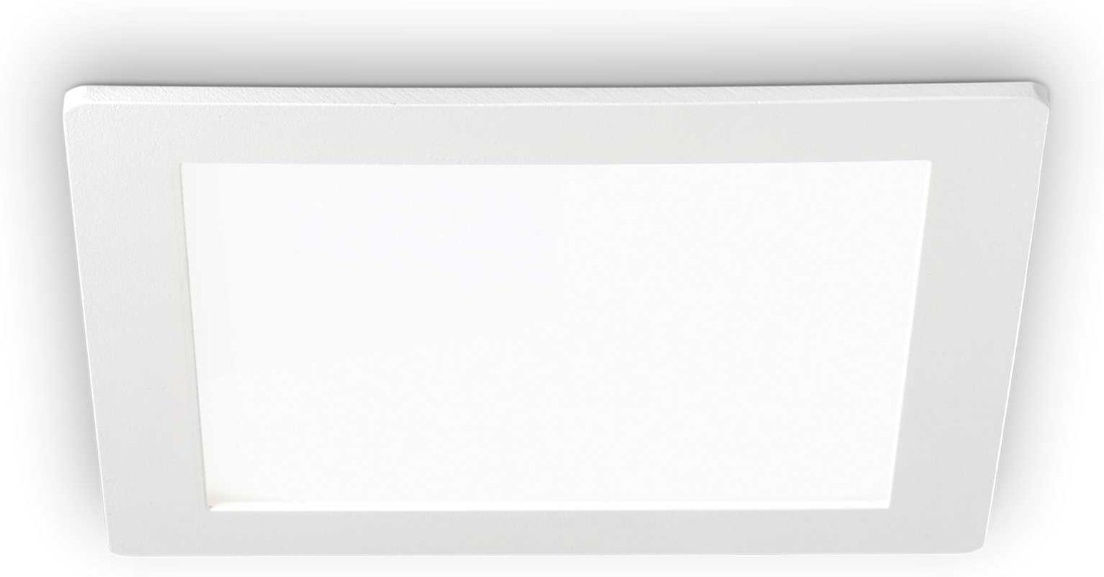 Indbygningslampe Ideal Lux Groove Led 30w 2450 Lm 3000k Aluminium Hvid