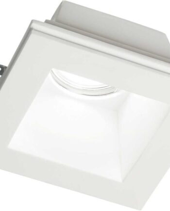 Indbygningslampe Ideal Lux Samba Gips Hvid 11x11x17   Cm Gu10 Downlight 50w