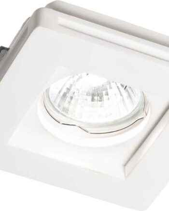 Indbygningslampe Ideal Lux Samba Hvid Gips 10x10 Cm Gu10 Downlight Ip20