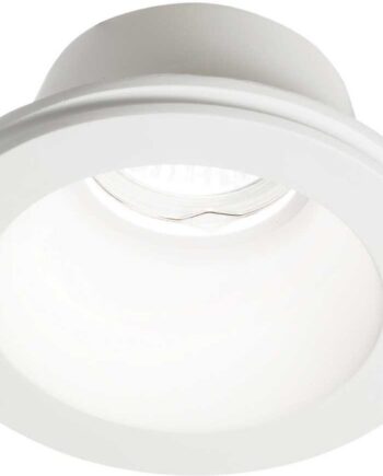 Indbygningslampe Ideal Lux Samba Hvid Gips ø12 Cm Gu10 Ip20