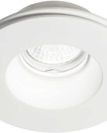 Indbygningslampe Ideal Lux Samba Hvid Gips ø13   H11 Cm Indbygningsspot Gu10 Ip20