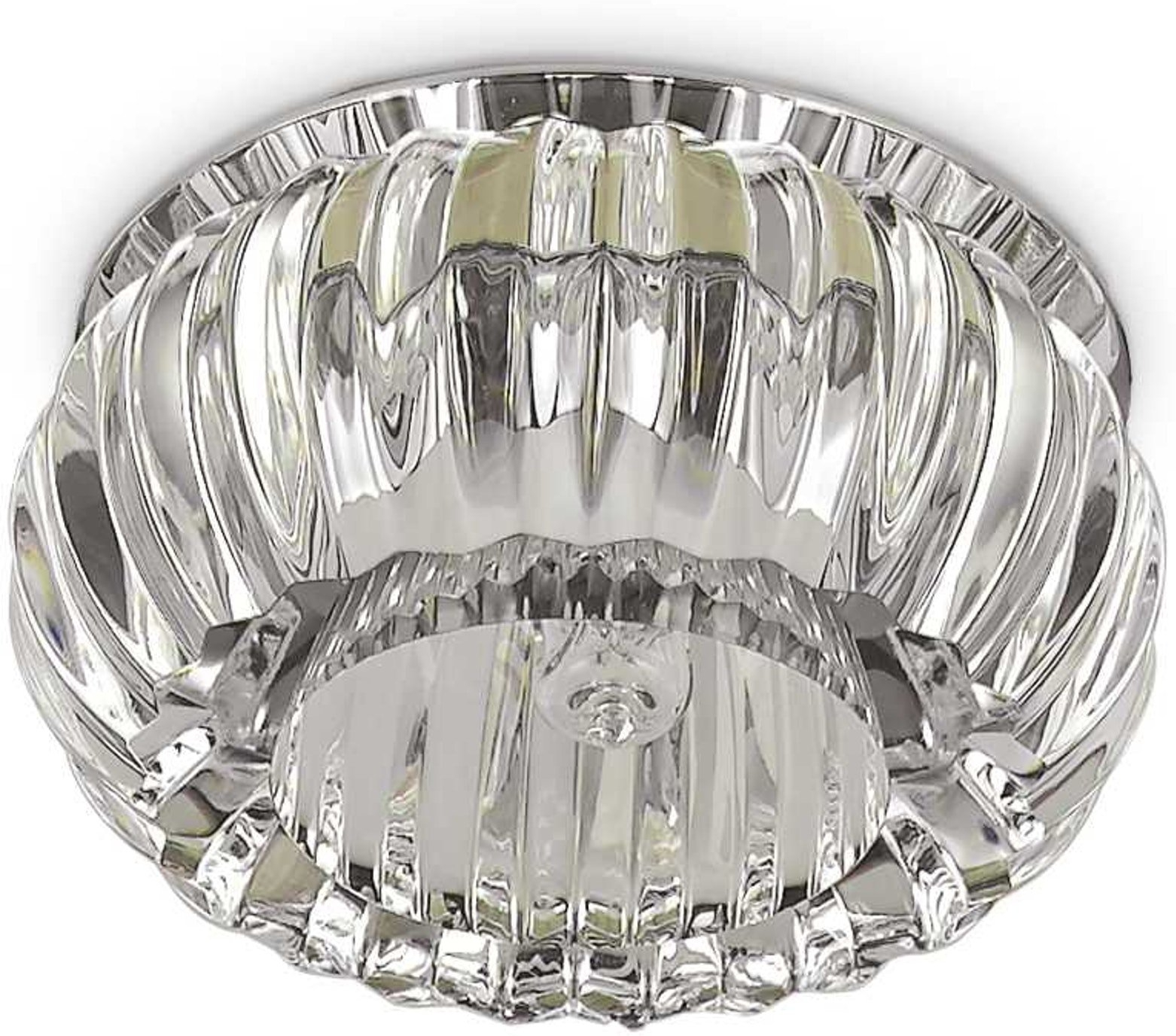 Indbygningslampe Ideal Lux Soul ø8   H5   Cm Krom Glas Indendørs Teknisk Lys