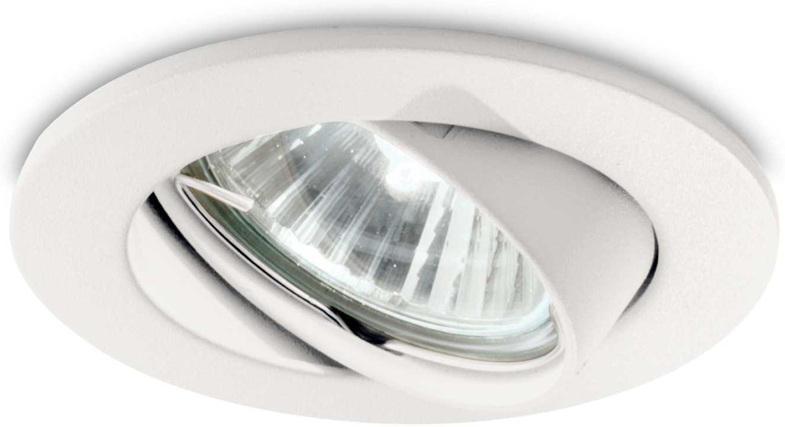 Indbygningslampe Ideal Lux Swing Indbygningsspot ø82x90 Mm Gu10 50w Hvid
