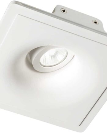 Indbygningslampe Ideal Lux Zephyr Gips Hvid 20ã 20 Cm Gu10 Ip20