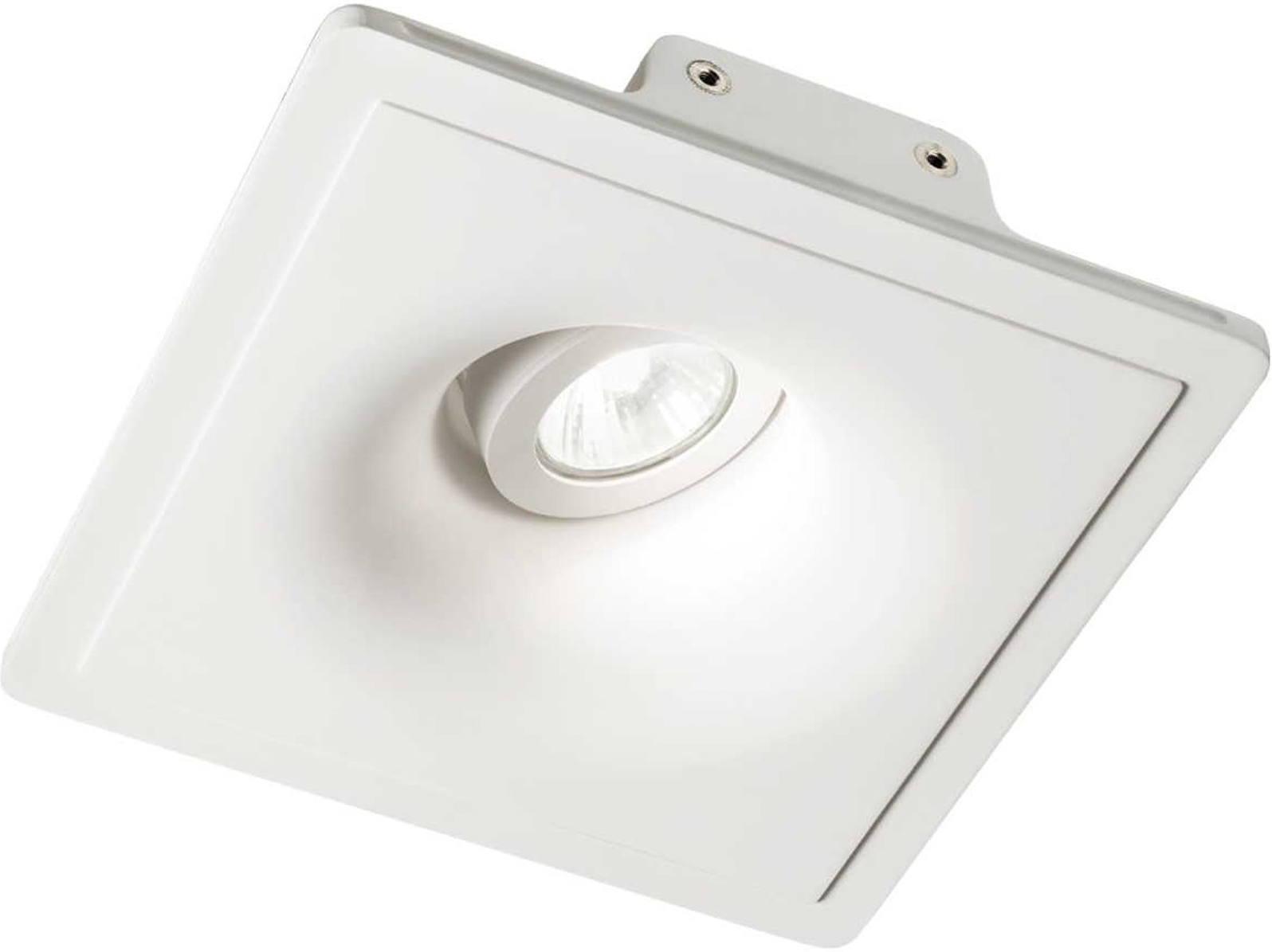 Indbygningslampe Ideal Lux Zephyr Gips Hvid 20ã 20 Cm Gu10 Ip20