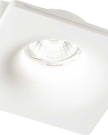 Indbygningslampe Ideal Lux Zephyr   Hvid Gips  Gu10-fatning  Ip20  12ã 12ã 11   Cm