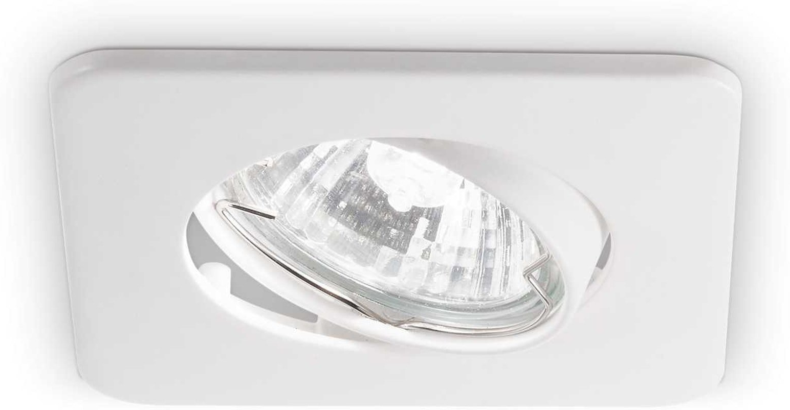 Indbygningslampe Spot Ideal Lux Lounge Hvid Metal Gu10 ø9 Cm