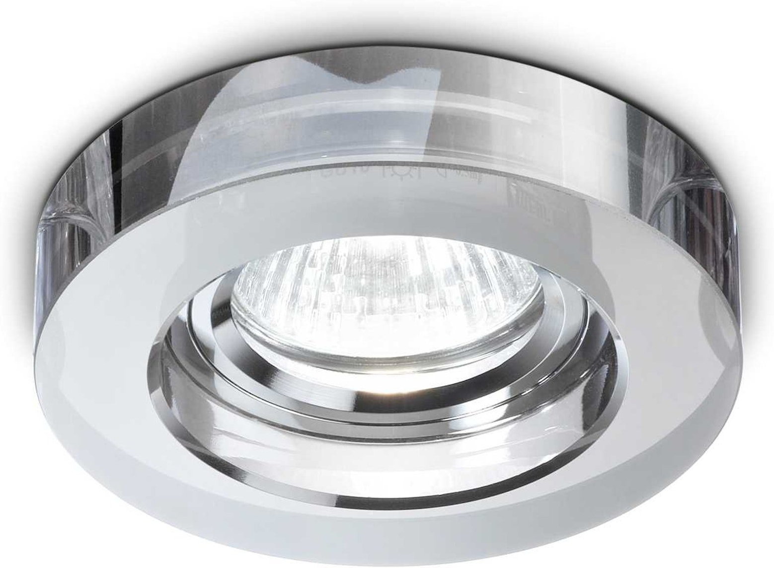 Indbygningsspot Downlight Ideal Lux Blues ø9   Cm Røg Krom Gu10 50w