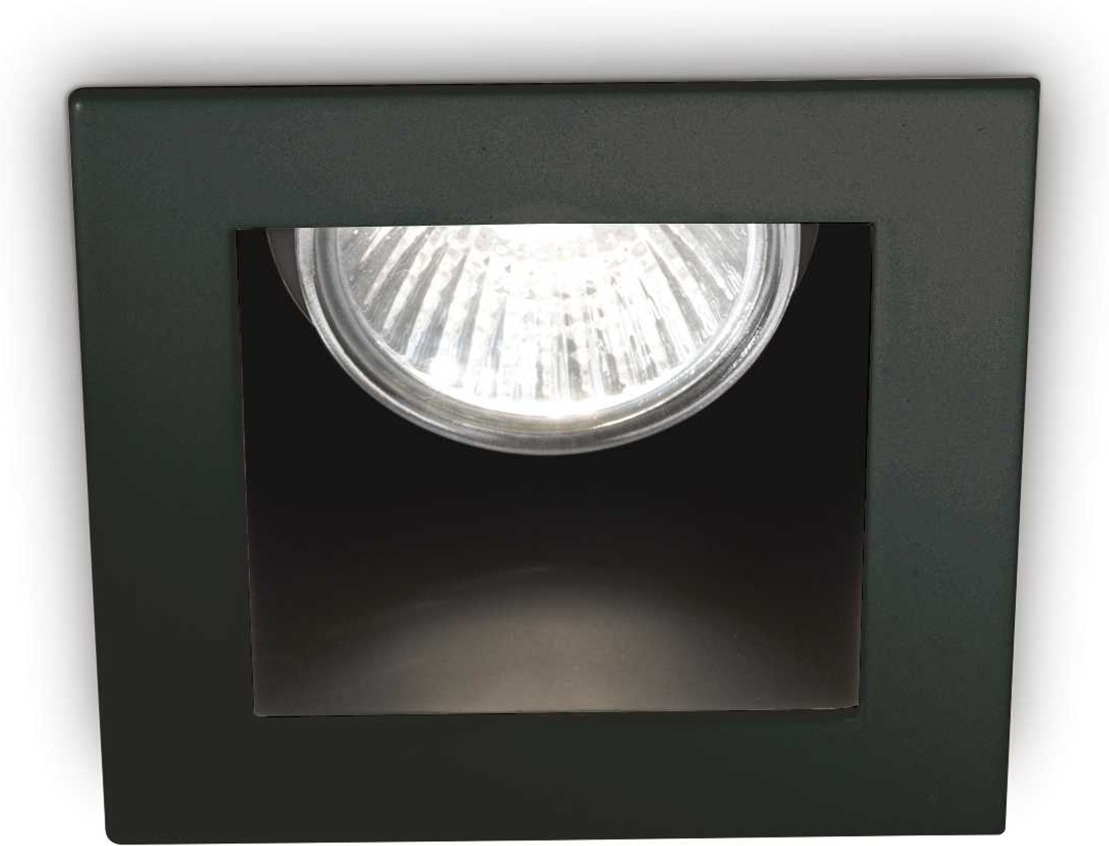Indbygningsspot Ideal Lux Funky Sort ø9xh11   Cm Metal Gu10