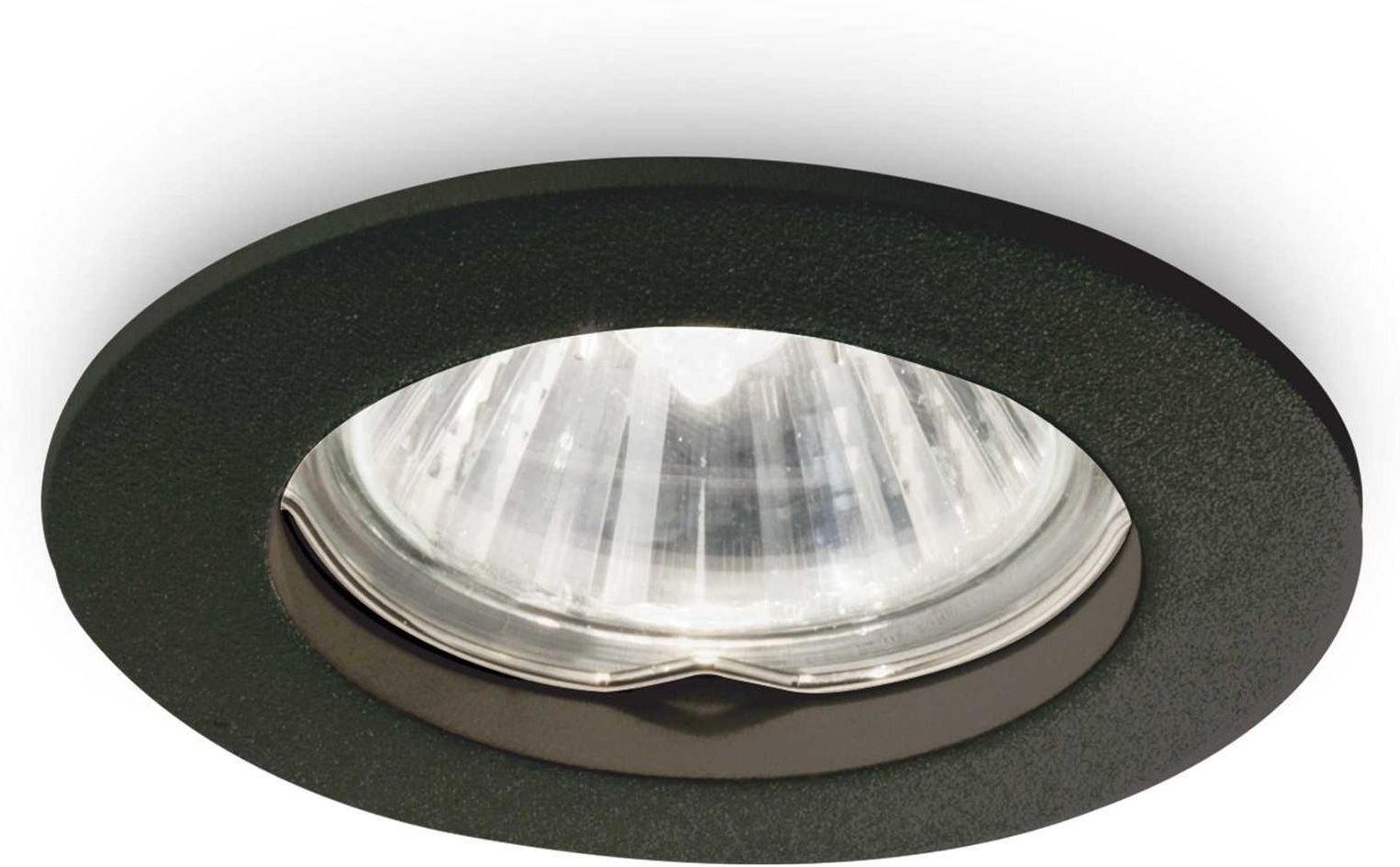 Indbygningsspot Ideal Lux Jazz ø73ã 20 Mm Mat Sort Metal Gu10