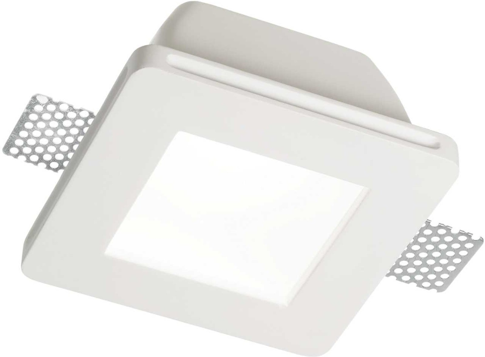 Indbygningsspot Ideal Lux Samba Hvid Gips ø12ã 13 Cm Gu10 Ip20
