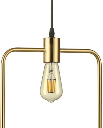 Indendørs Pendel Lampe Ideal Lux Abc Messing Metal Justerbar Højde 350-2440 Mm E27-pære
