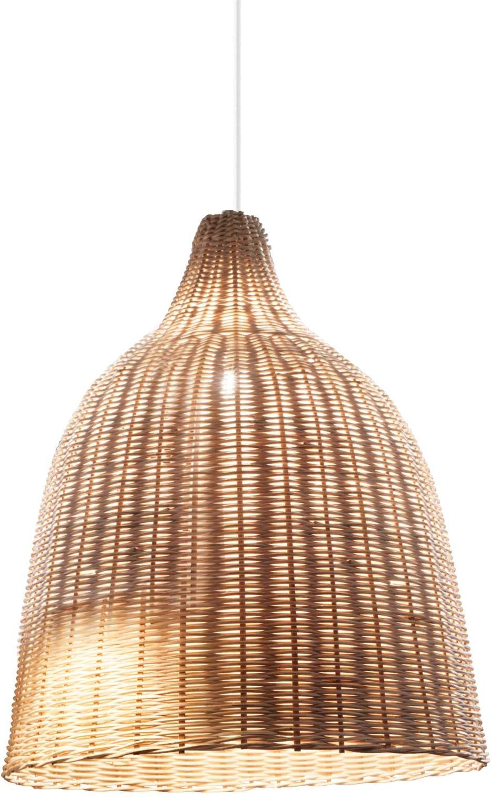 Indendørs Pendel Lampe Ideal Lux Haunt Natur Metal ø350 Mm Justerbar Højde