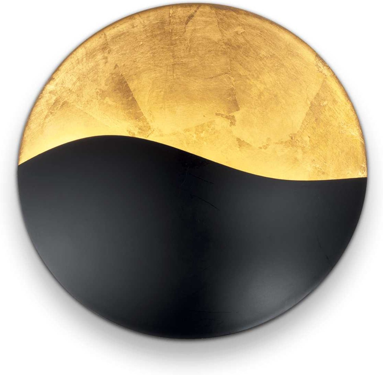 Indendørs Væglampe Ideal Lux Sunrise Metal Satin Mørk Guld Sort Hvid ø27     12 Cm Med 3x G9-pærer
