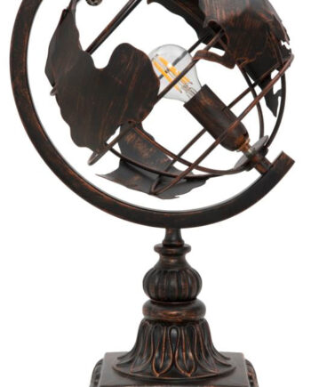 Industriel Bordlampe   Jern  Globus-design   24x20x40 Cm