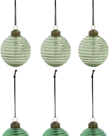 Julekugler  -pak House Doctor Lolli Ornament   Glas Og Metal Lysegrøn Grøn ø6 Cm