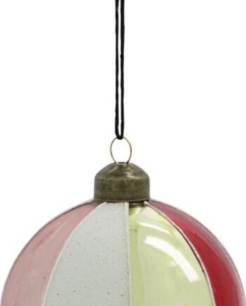Julepynt Ornament House Doctor Cirkus ø8 Cm  Rød Glas Og Metal