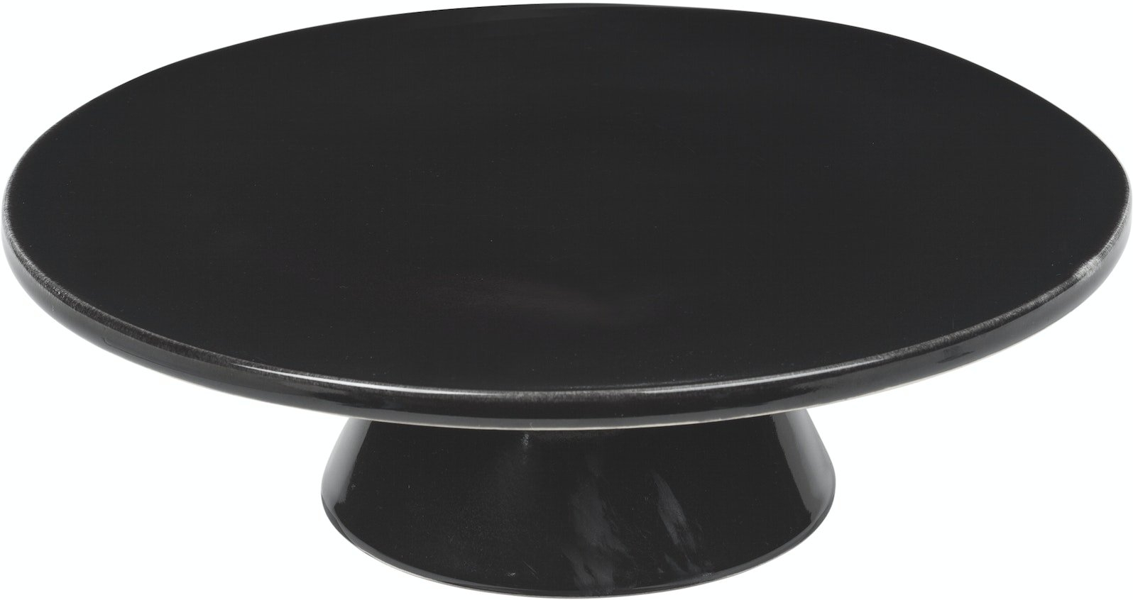 Kagefad Og Serveringsfad Broste Copenhagen Nordic Coal ø30 Cm H10 Cm Sort Stentøj