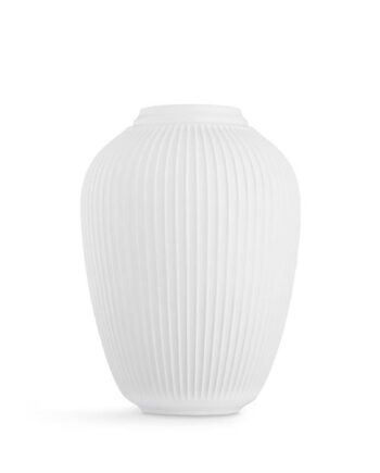 Kahler Kähler Hammershøi Vase Hvid H50 Cm  : Erling Christensen Møbler  : Erling Christensen Møbler