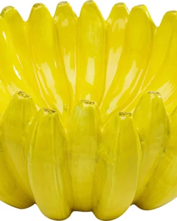 Kare Design Deco Bananas Skål  Rund Gul Keramik  ø30