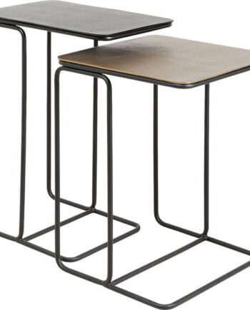 Kare Design Diego Sidebord Messing Bronze Aluminium  Og Stål  Sæt Af