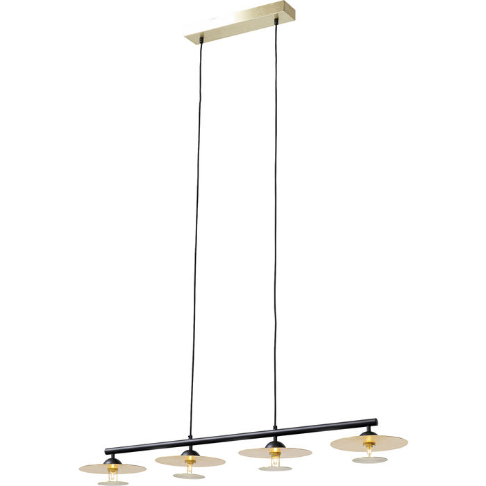 Kare Design Disc Dining Quattro Loftlampe Messing Stål