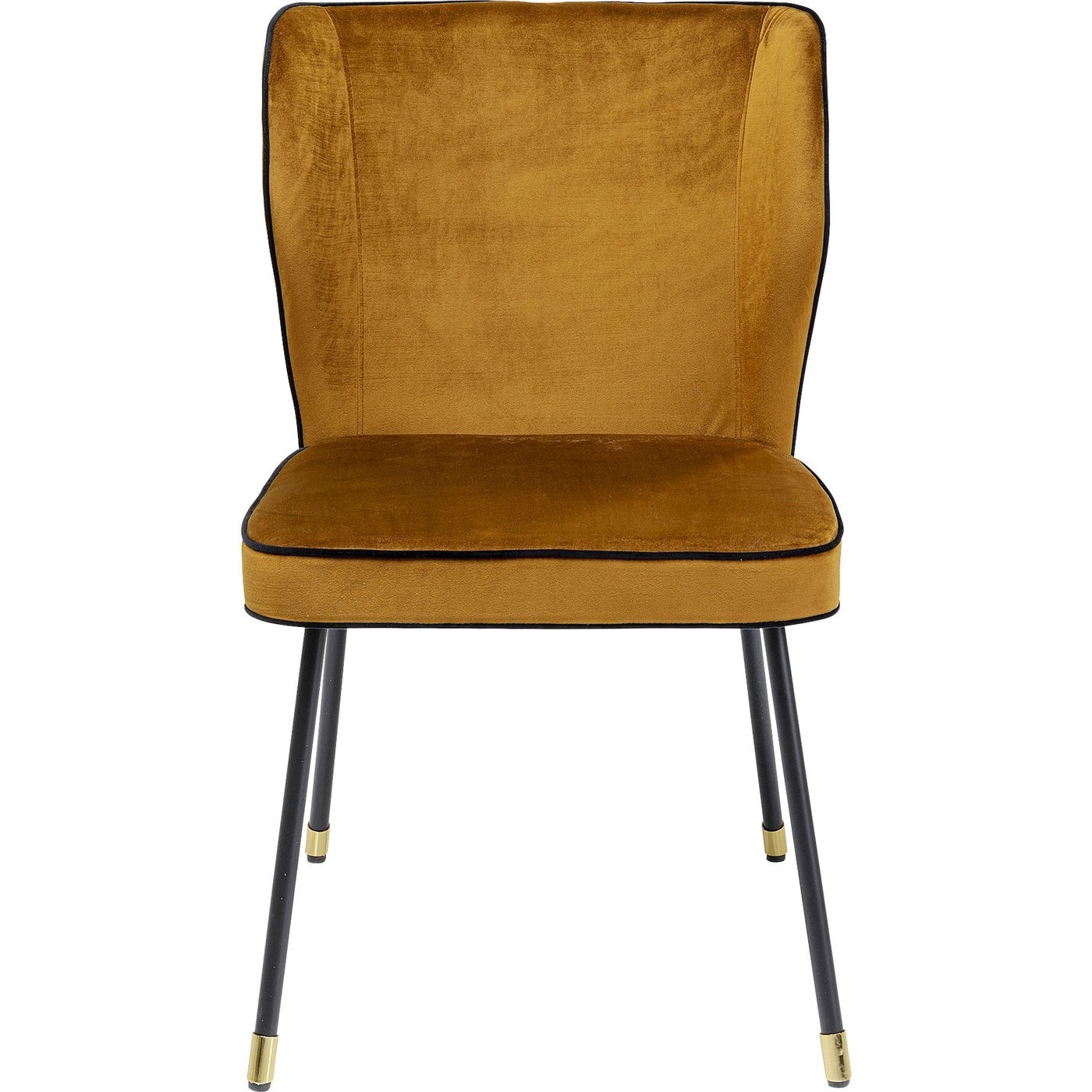 Kare Design Irina Spisebordsstol Brun Velour Og Stål