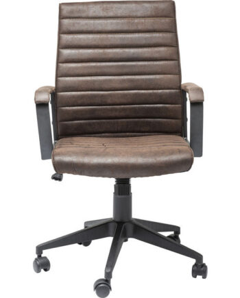 Kare Design Labora Skrivebordsstol     Armlæn  Vippefunktion Brun Polyester  Stål  Polyamid Nylon