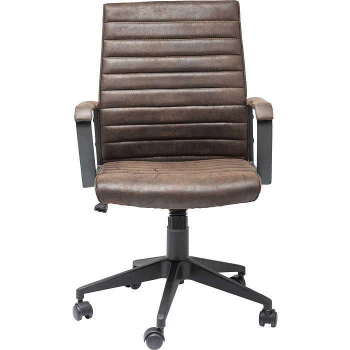 Kare Design Labora Skrivebordsstol     Armlæn  Vippefunktion Brun Polyester  Stål  Polyamid Nylon