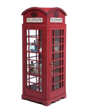 Kare Design London Telefonboks Kabinet Rødt Træ