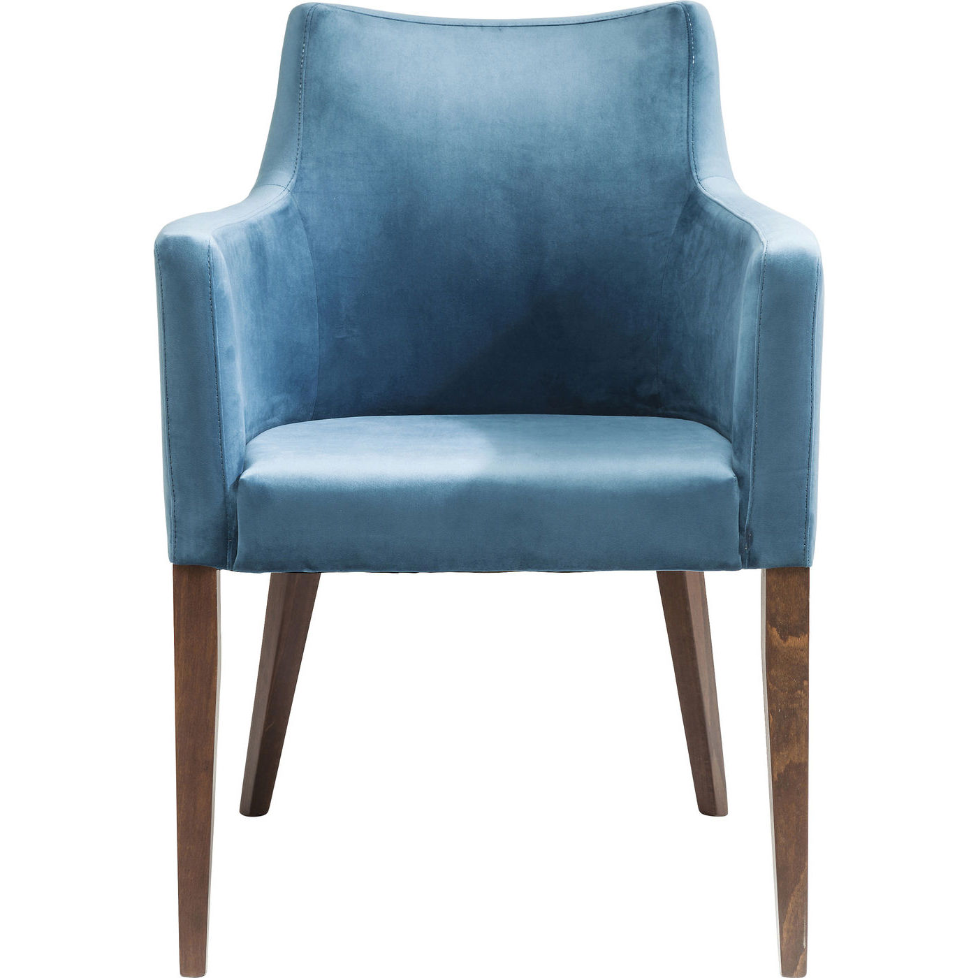Kare Design Mode Velvet Bluegreen Spisebordsstol Petrol Polyester Natur Bøg     Armlæn