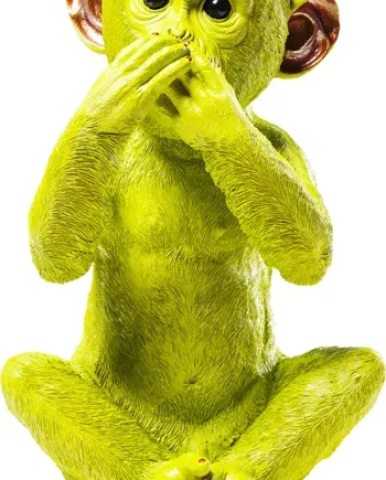 Kare Design Monkey Iwazaru Sparebøsse Lime Grøn Polyresin   :35