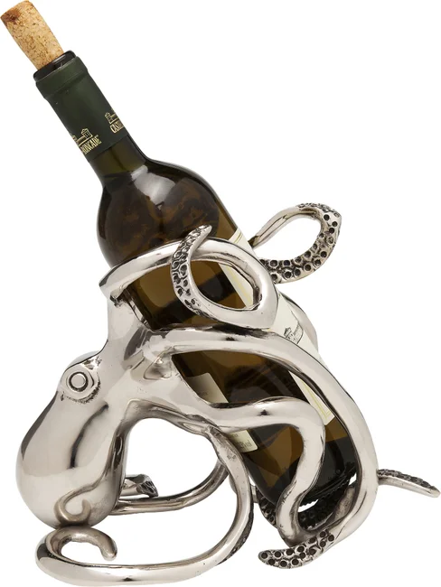 Kare Design Octopus Flaskeholder Sølv Aluminium