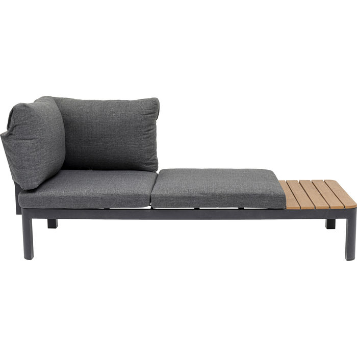Kare Design Recamiere Happy Day Right Chaiselong Aluminium  Wpc Og Polyester  166x66