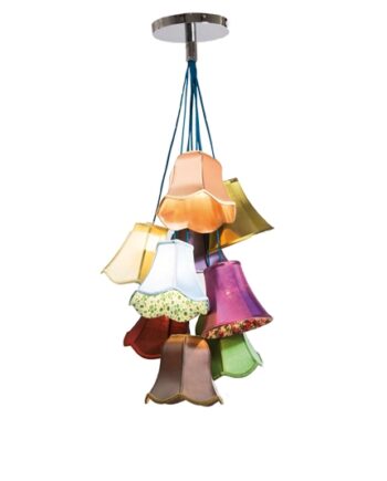 Kare Design Saloon Flowers Loftlampe Multifarvet Stof