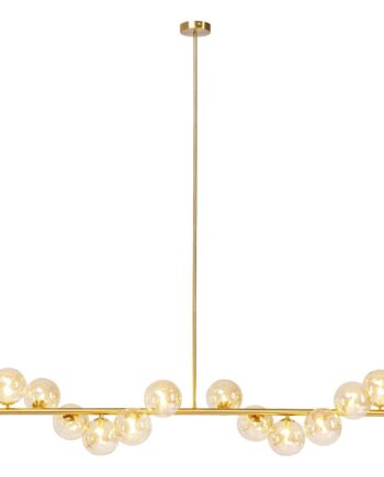 Kare Design Scala Balls Guldfarvet Loftlampe Glas Og Stål  150cm