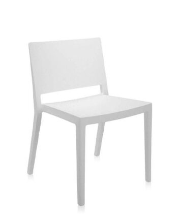 Kartell Lizz Mat Stabelstol Hvid  : Erling Christensen Møbler