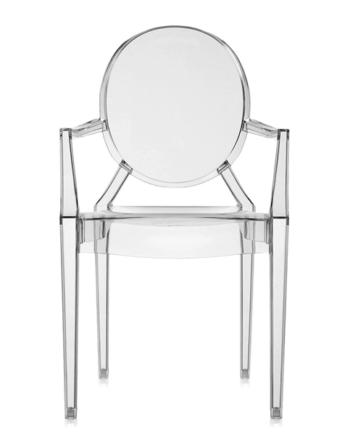 Kartell Louis Ghost Spisebordsstol Smoked Grey  : Erling Christensen Møbler
