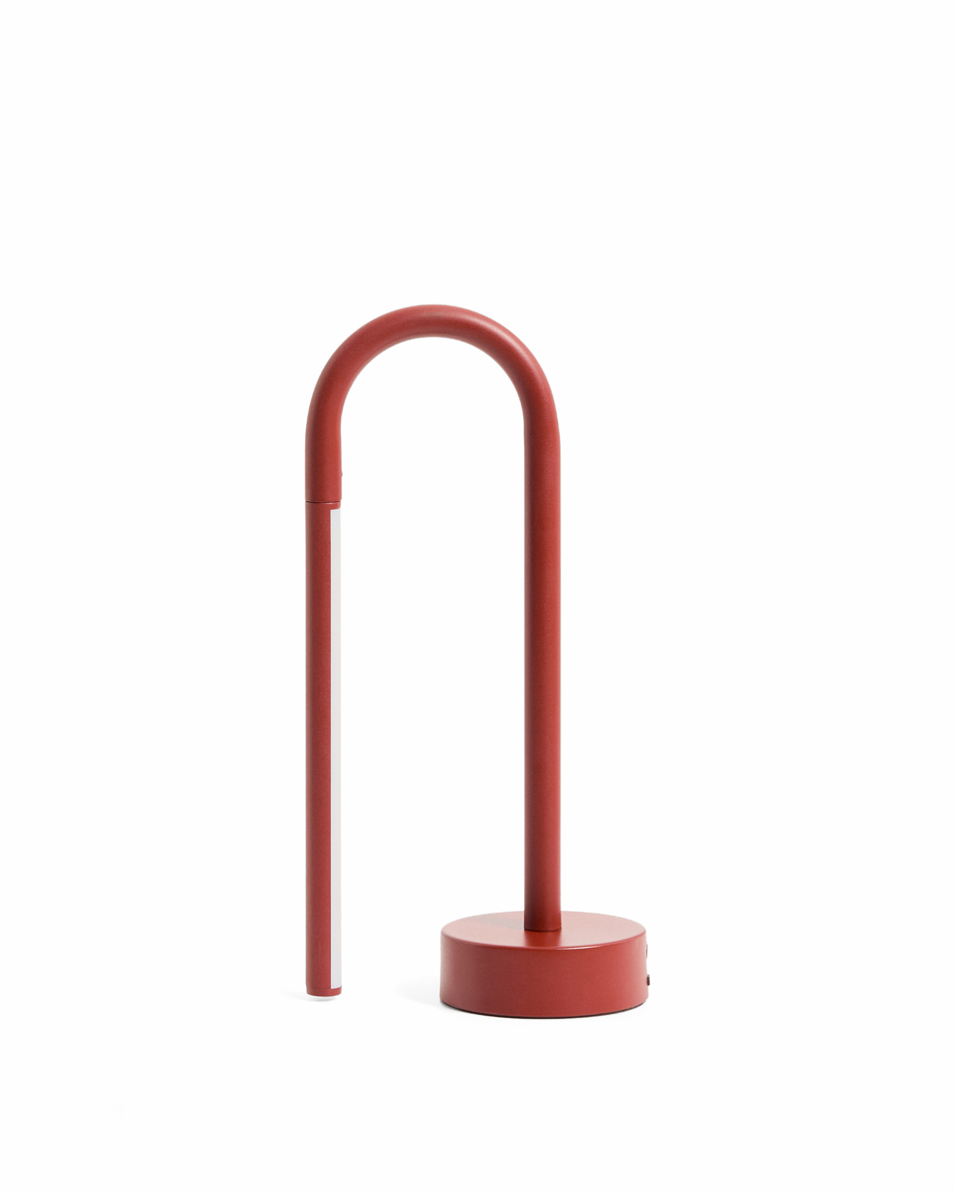 Kave Home Bow Bærbar Bordlampe Genopladelig Rød Aluminium